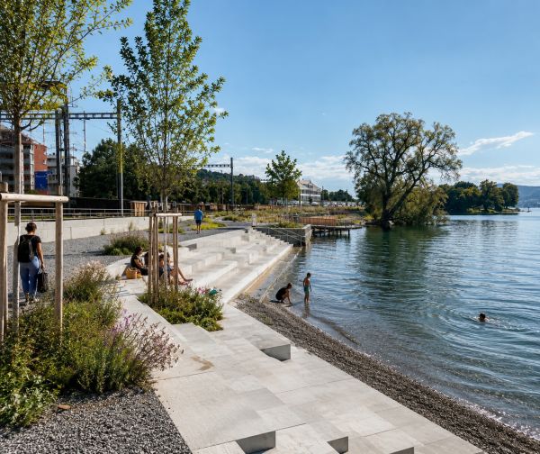 Natürliches Seeufer Garnhänki – Flachufer Richterswil